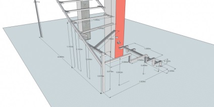 Schele metalice de scara de calculare schițe de calcul, remstroy 24 moscow