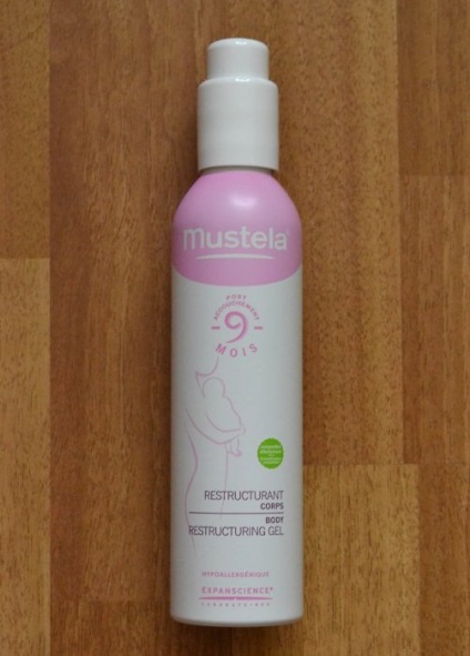 Mustela gel de 9 luni pentru a restabili figura după gelul de regenerare a organismului de naștere