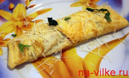 Omelet cu brânză și parmezan