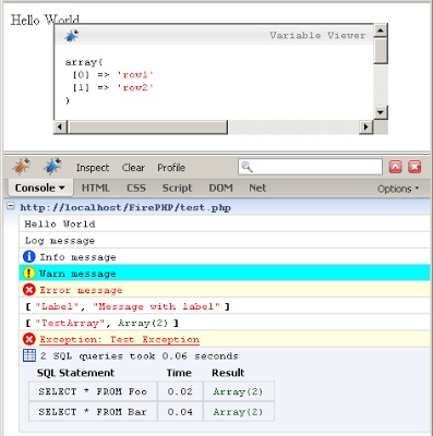 Debugger original php sau face script-uri de depanare php chiar în firebug