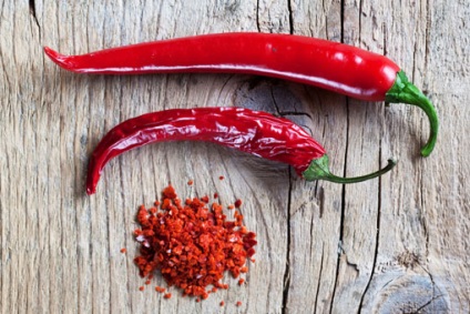 Hot piros chili paprika - egy nagyteljesítményű generátor endorfinok (hormonok boldogság)