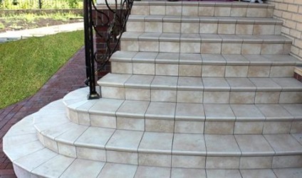 Befejező beton lépcső csempe, hogyan kell csinálni rendesen, beton-ház