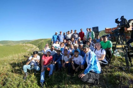 Memorialul monumental a fost instalat pe locul bătăliei de la Orbulak