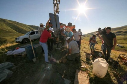 Memorialul monumental a fost instalat pe locul bătăliei de la Orbulak