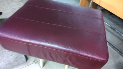 Újrafestés bőr kanapé más színnel, giccses-p