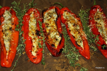 Peppers ramiro, coapte cu brânză - toate sare - culinar cultură olga blog