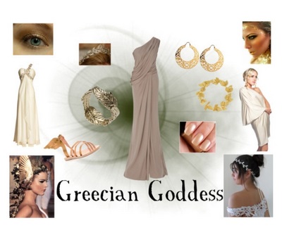 Rochii în stil grecesc - nuntă scurtă, lungă