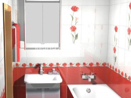 Fürdőszoba csempe fotó szoba kialakítása, módszerek felé