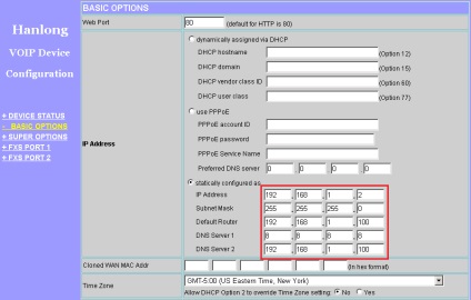 Csatlakozó analóg telefonok és faxok át voip gateway