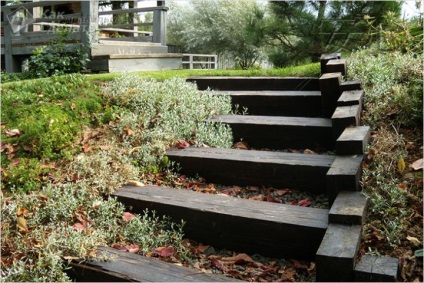 Építs kerti lépcső beton - lépcsők
