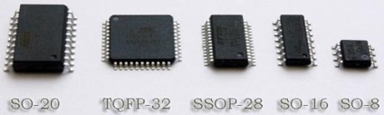 Suprafața de montare, utilizarea componentelor chip (smd)