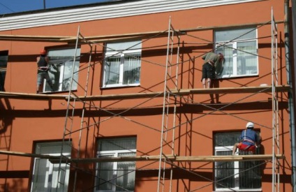 Homlokzatok javítási nem lakáscélú épületek és több családi házak saját kezűleg, a technológiai kártya