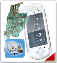 Repararea plăcii de bază PSP sau înlocuirea plăcii de bază pentru PSP merge, PSP 3008, 2000, 1000, 3000, e1000 și t
