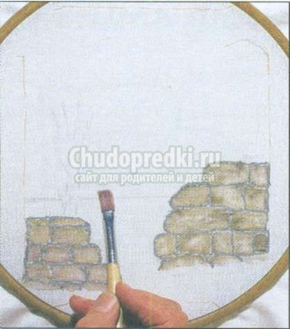 Pictura in fundal pentru broderie