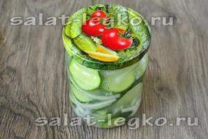 Salata Nezhinsky de la castraveți pentru iarnă fără sterilizare - rețete simple