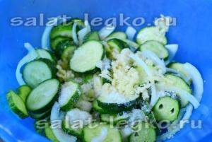 Salata Nezhinsky de la castraveți pentru iarnă fără sterilizare - rețete simple