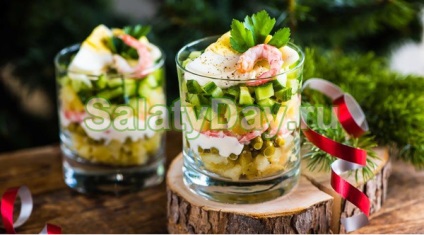 Salată Olivier cu castraveți proaspeți - rețetă gust excelentă cu fotografie și video
