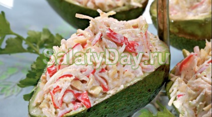 Salata cu bastoane de crab - o incantare pentru intreaga reteta de familie cu fotografii si clipuri video