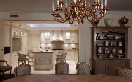 A konyha és nappali kombinációja, a luxus és a kényelem