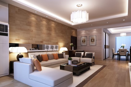 Nouveau стил в интериора, класически и модерен дизайн на апартамент или къща, красива тапети,
