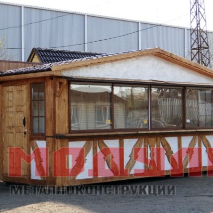 Construcția unui pavilion de cumpărături în Krasnodar