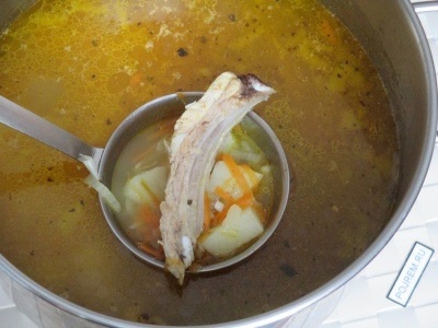 Supa din coaste de porc - rețetă pas cu pas cu fotografie cum să gătești