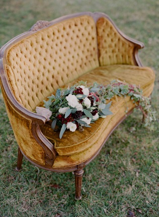 Nunta în mobilier vintage detalii