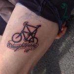 Valoarea tatuajelor pentru biciclete, fotografii și schițe