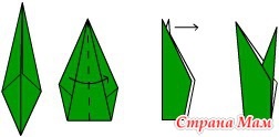 Tulip - origami voluminoase - meșteșuguri - mame de țară