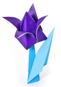 Tulip - háromdimenziós origami - Crafts - Home Moms