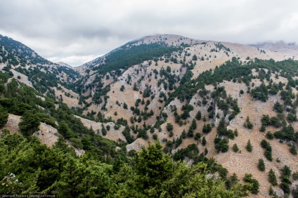 Cheile Imbros pe insula greacă din Creta