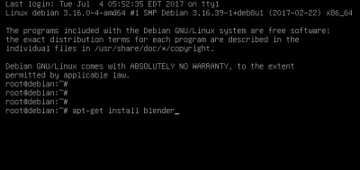 Instalarea blenderului pe serverul debian (linux) - blender - interplanet