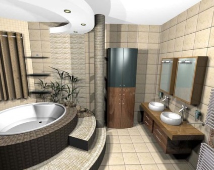 Fürdőszoba Art Deco - fotók belsőépítészeti