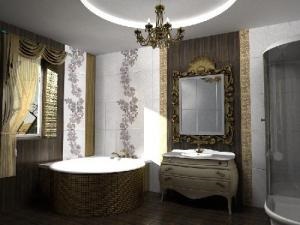 Fürdőszoba art deco stílusú csempe és fürdőszobabútor art deco, mindent a design Art Deco stílusban