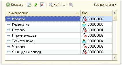 A képeket táblázatos sorok formájában kezeli egy kezelt alkalmazásban