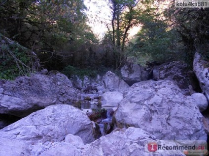 Abhazia zhoekvarsky Falls și Cheile, Old Gagra - „cascadă zhoekvarsky nu este cunoscută, dar