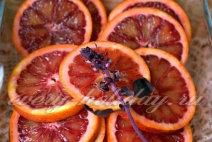 Felii de portocale în sirop, rețetă cu fotografie