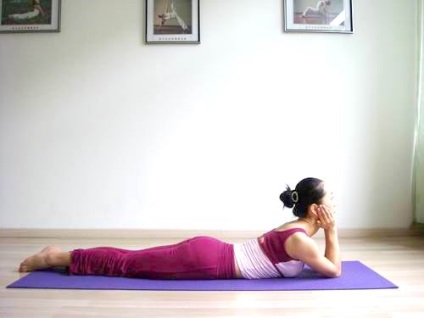 Asana makarasana - postura de crocodil în yoga