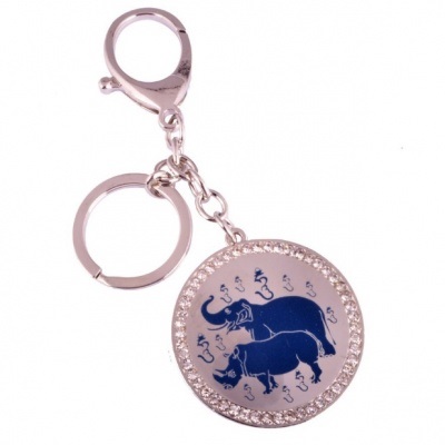 Keychain - elefant albastru și rinocer albastru, magazin online 