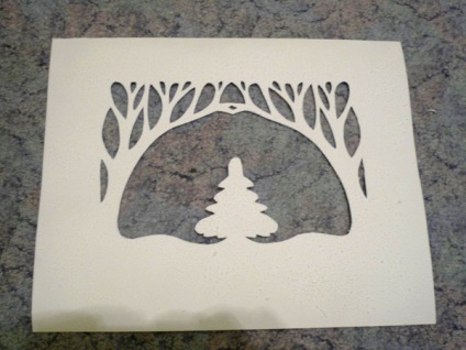Papír alagút mágikus erdő - karácsonyi és újévi kézművesek saját kezű