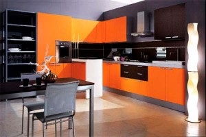 Negru Orange Bucătărie