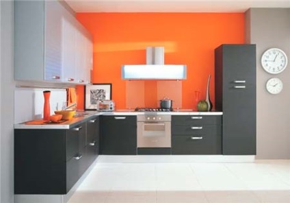 Negru Orange Bucătărie
