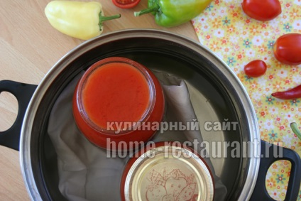 Suc de roșii de casă pentru iarnă cu piper bulgar