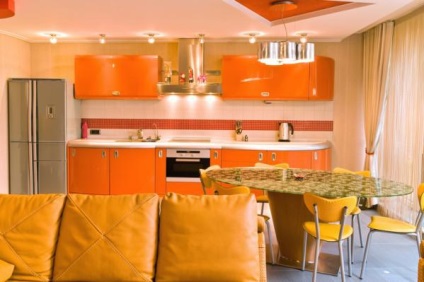 Ce culoare alegeți pentru bucătărie combină tonurile portocalii