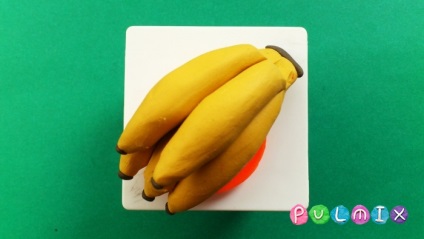 Cum sa faci bananele din plasticina in etape