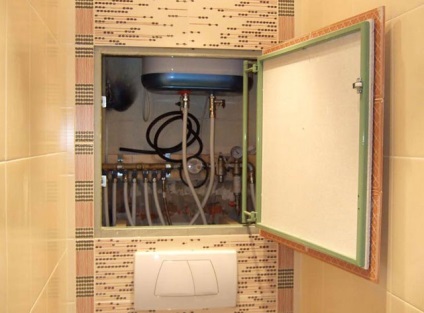 Cum să ascundeți țevile într-o baie care ascunde conductele de apă în perete, cum să puneți