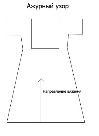 Rochie frumoasă tricotată cu miros - manual