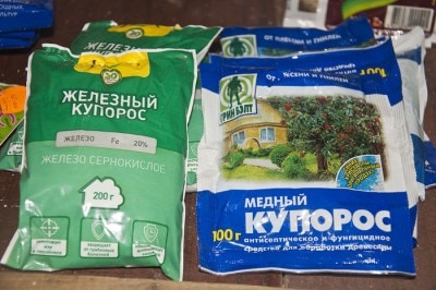 Aplicația de fier Kuporos în grădinărit și sfaturi pentru utilizare