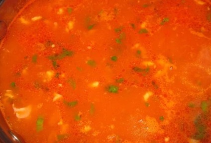 Пилешка супа с доматено пюре - стъпка по стъпка рецепта със снимки на