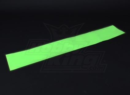 Pelicula auto-adezivă luminescentă (luminos în întuneric de lumina verde) - 1200mm x 200mm